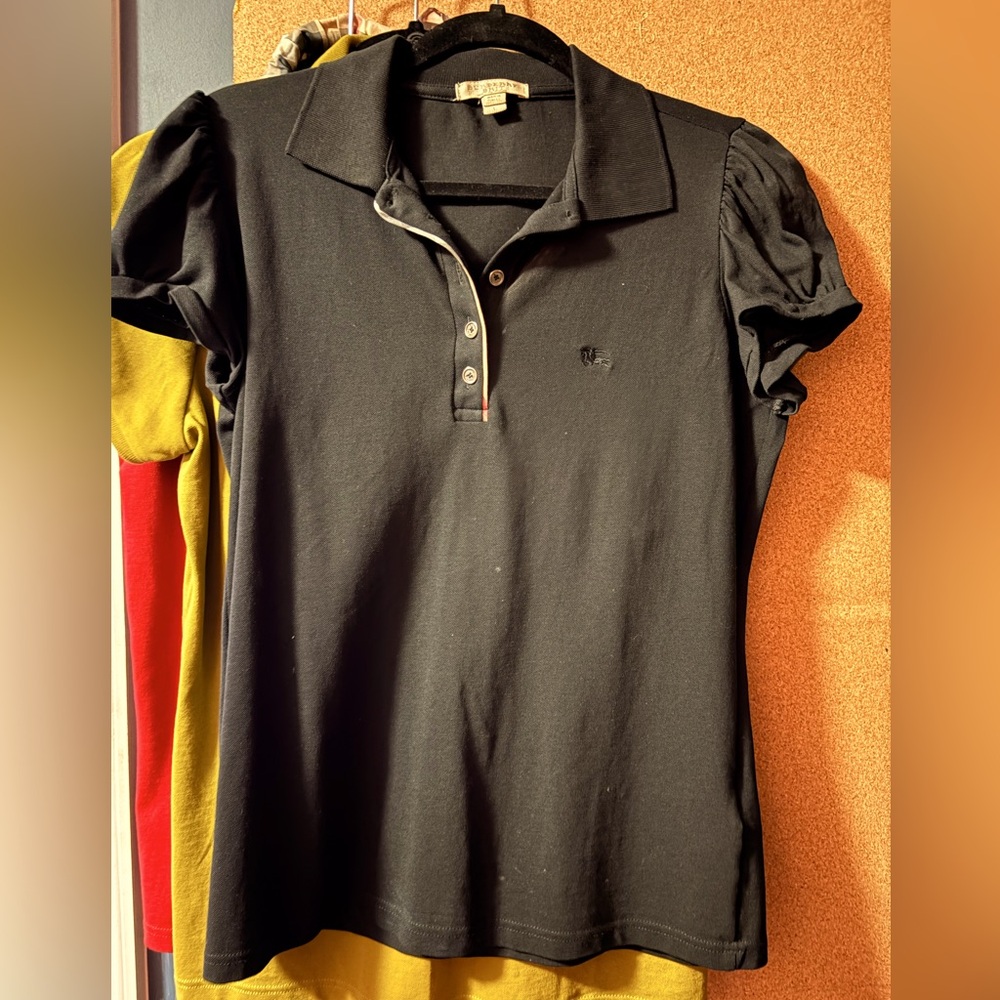 Burberry Check Trim - Polo Shirt